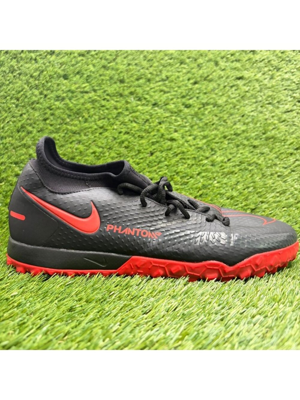 Nike Phantom GT Academy Dynamic Fit TF Mens Size 11.5 Black Running Soccer Shoes